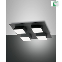 LED Spot LUCAS, 4x 12W, 3000K, 3500lm, IP20, anthracite
