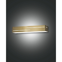 wall luminaire BANNY up / down, square IP20, brass, satined 