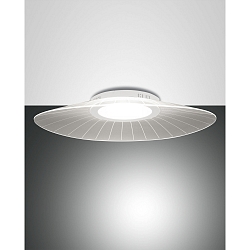 Luminaire de plafond VELA compatible avec Smartluce IP20, satin�, blanche gradable