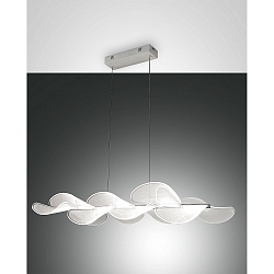 Luminaire à suspension SYLVIE langue, contrôlable par la voix, Smartluce inclus IP20, transparent, blanche gradable