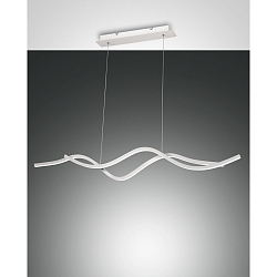 LED Pendant luminaire SINUO, 2x 18W, 3000K, 3880lm, IP20, white
