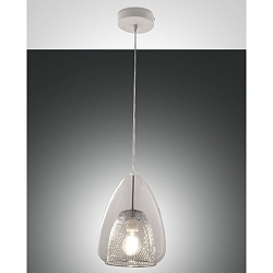 Pendant luminaire BRITTON, E27, IP20, Smartluce compatible, transparent