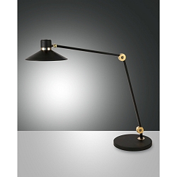 Lampe de table PANAREA CCT Switch, r�glable, avec variateur tactile IP20, or, noir mat gradable