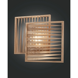 LED Wall luminaire LOFT, 18W, 3000K, 1980lm, IP20, ash wood