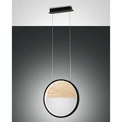 Luminaire à suspension PIERRE IP20, noir gradable