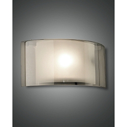 Luminaire mural ALIDE E27 IP20, gris, transparent, blanche 