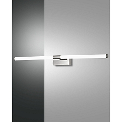Luminaire de miroir AGO 61.5CM angulaire, plat, commutable IP44, chrome, scintillant 