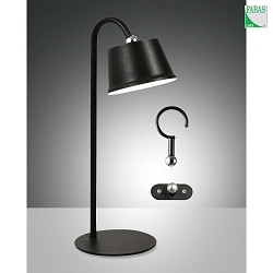Battery lamp ARMANDA IP54, black dimmable