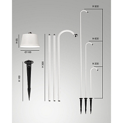 Lampe rechargeable ARMANDA IP54, noir gradable