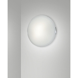 ceiling luminaire CONNIE Ø30cm E27 IP20, nickel satined, white