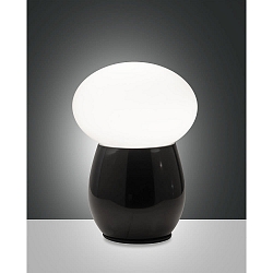Lampe de table FREDDY E27 IP20, noir gradable