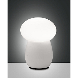 Lampe de table FREDDY E27 IP20, blanche gradable