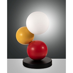 Lampe de table MICKY G9 IP20, jaune, rouge, noir, blanche gradable
