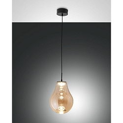 Luminaire à suspension NOA à 1 flamme IP20, noir gradable