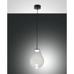 Luminaire à suspension NOA à 1 flamme IP20, noir gradable