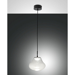 Luminaire à suspension DEVA à 1 flamme IP20, noir gradable
