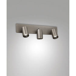 Rampe de projecteurs FLORES 3 flammes, langue GU10 IP20