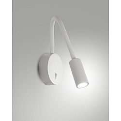 Luminaire mural FLUX avec bras flexible IP20, noir