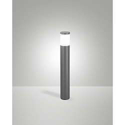 Borne d'éclairage GORLA E27 IP54, gris foncé