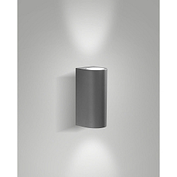 Luminaire mural d’extérieur HELI IP54, gris foncé