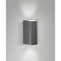 Luminaire mural d’extérieur HELI IP54, gris foncé