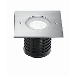 Projecteur encastr� WAKO 2 / 116X116MM carr�, passable, commutable IP67, acier inoxydable 