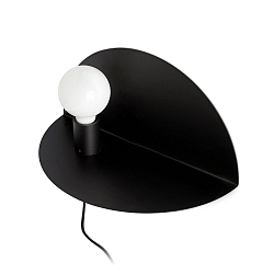 Luminaire mural NIT E27 IP20, noir mat