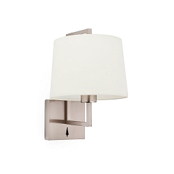 Luminaire mural FRAME E27 IP20, beige, nickel mat 