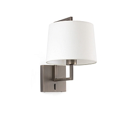 Luminaire mural FRAME E27 IP20, blanche, or antique 