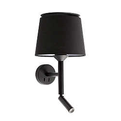 Luminaire mural SAVOY E27 IP20, noir 