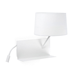Luminaire mural HANDY E27 IP20, blanc mat 