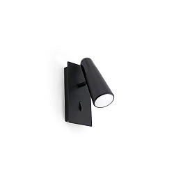 Luminaire mural LAO LED IP20, noir mat 