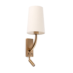 Luminaire mural REM E27 IP20, beige, or antique 