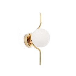 Luminaire mural LE LED IP20, scintillant, or 