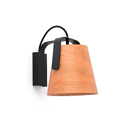 Luminaire mural STOOD E27 IP20, noir mat 