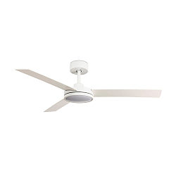 Ventilateur plafonnier BARTH avec télécommande IP20, blanc mat