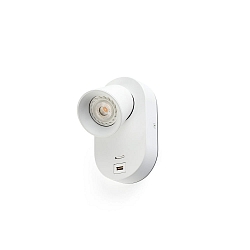 Luminaire mural CORB GU10 IP20, blanc mat 