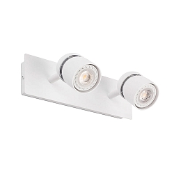 Luminaire mural COCO à 2 flammes GU10 IP20, blanc mat 