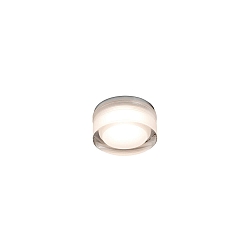 Plafonnier encastr� EBBA LED IP44, nickel satin� 