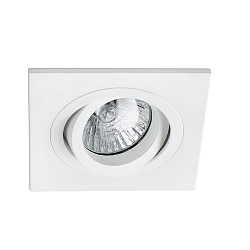 Plafonnier encastré RADON SQ GU10 IP20, blanc mat 