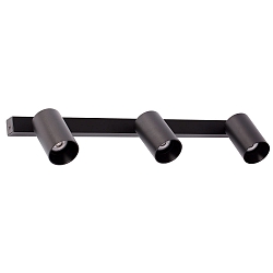 Applique et plafonnier STAN 3 flammes GU10 IP20, noir mat 