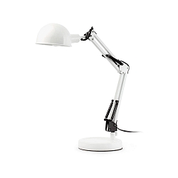 Lampe de table BAOBAB inclinable E14 IP20, blanc mat 