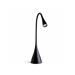 Lampe de table LENA LED IP20, noir brillant 