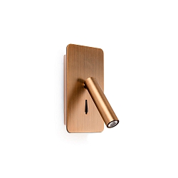 Luminaire mural SUAU LED IP20, bronze 