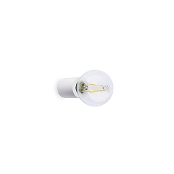 Luminaire mural TEN E27 IP20, blanc mat 