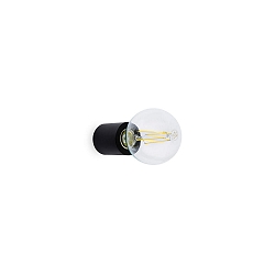 Luminaire mural TEN E27 IP20, noir mat 