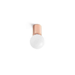 Luminaire mural TEN E27 IP20, scintillant, cuivre 