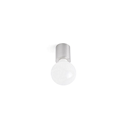 Luminaire mural TEN E27 IP20, nickel satiné 