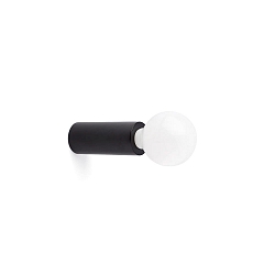 Luminaire mural TEN E27 IP20, noir mat 