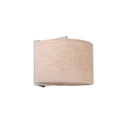 Luminaire mural SAHARA E27 IP20, beige, chrome 